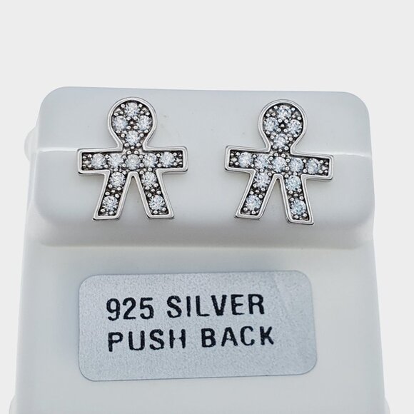 925 sterling silver luxury CZ earrings for women/girls, Best forRJUS2149 - Picture 1 of 10